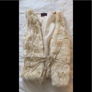 Faux fur vest